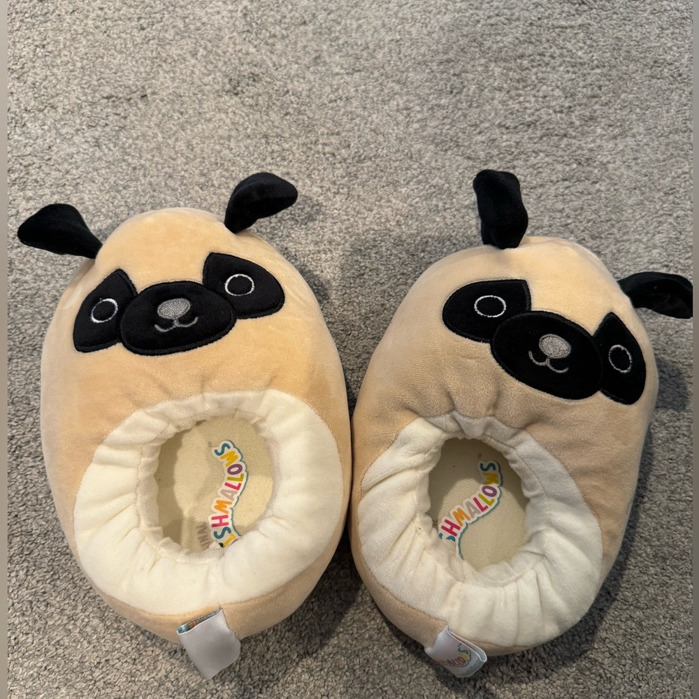 Squishmallows Pug Slippers | Size 13–1 | Like New